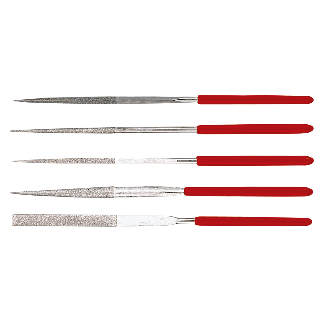 TOP-06A000--Pilniki iglaki diamentowe, zestaw 5 szt., L 140, O 4 mm