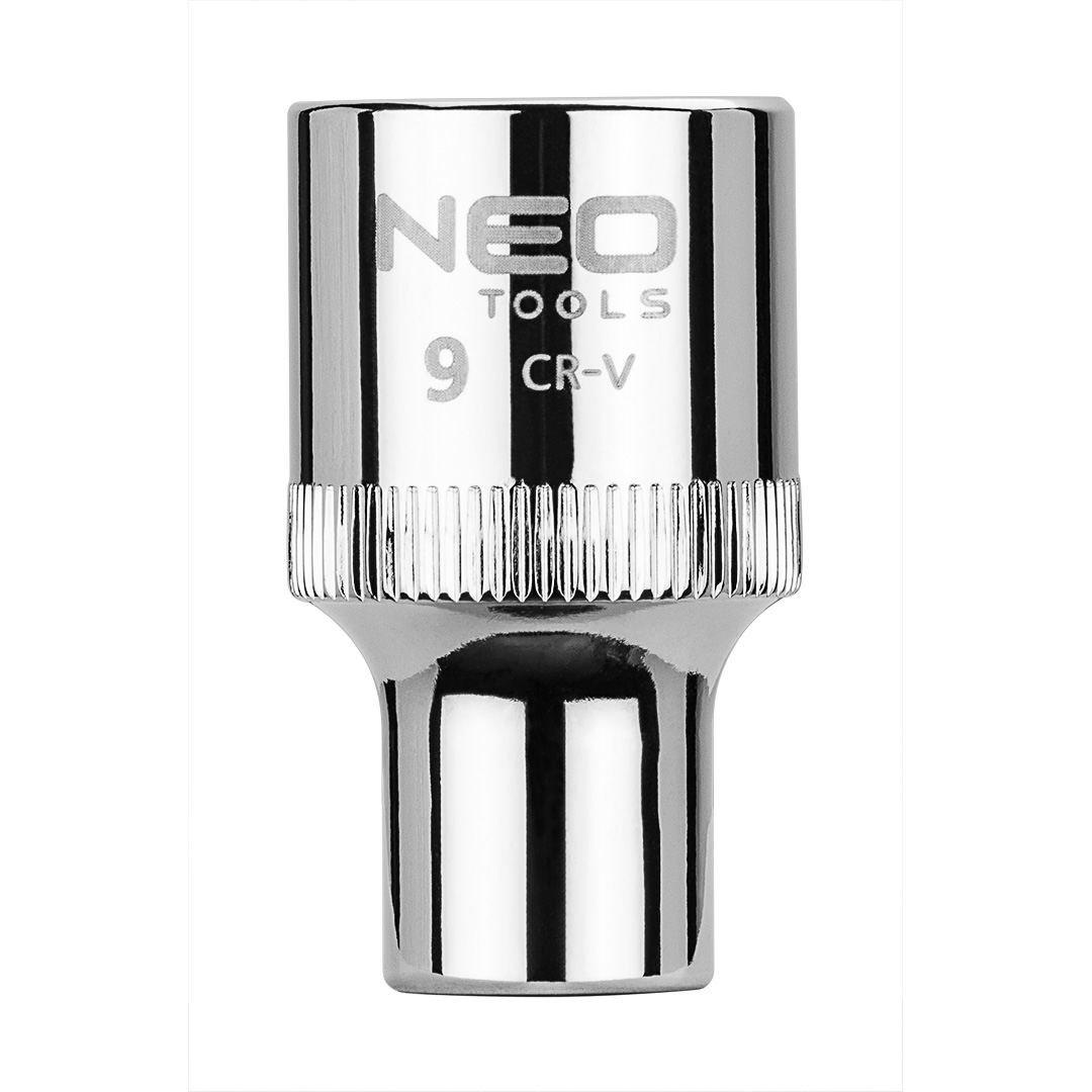TOP-08-009--Nasadka sześciokątna 1/2", 9 mm, wykonano w technologii Superlock, stal CrV, DIN3124, certyfikat TÜV M+T, 25 lat gwarancji