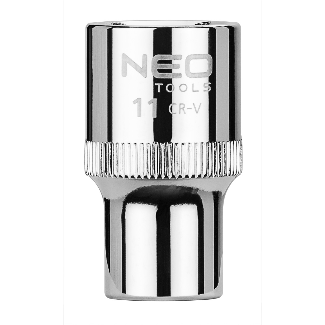 TOP-08-011--Nasadka sześciokątna 1/2", 11 mm, wykonano w technologii Superlock, stal CrV, DIN3124, certyfikat TÜV M+T, 25 lat gwarancji