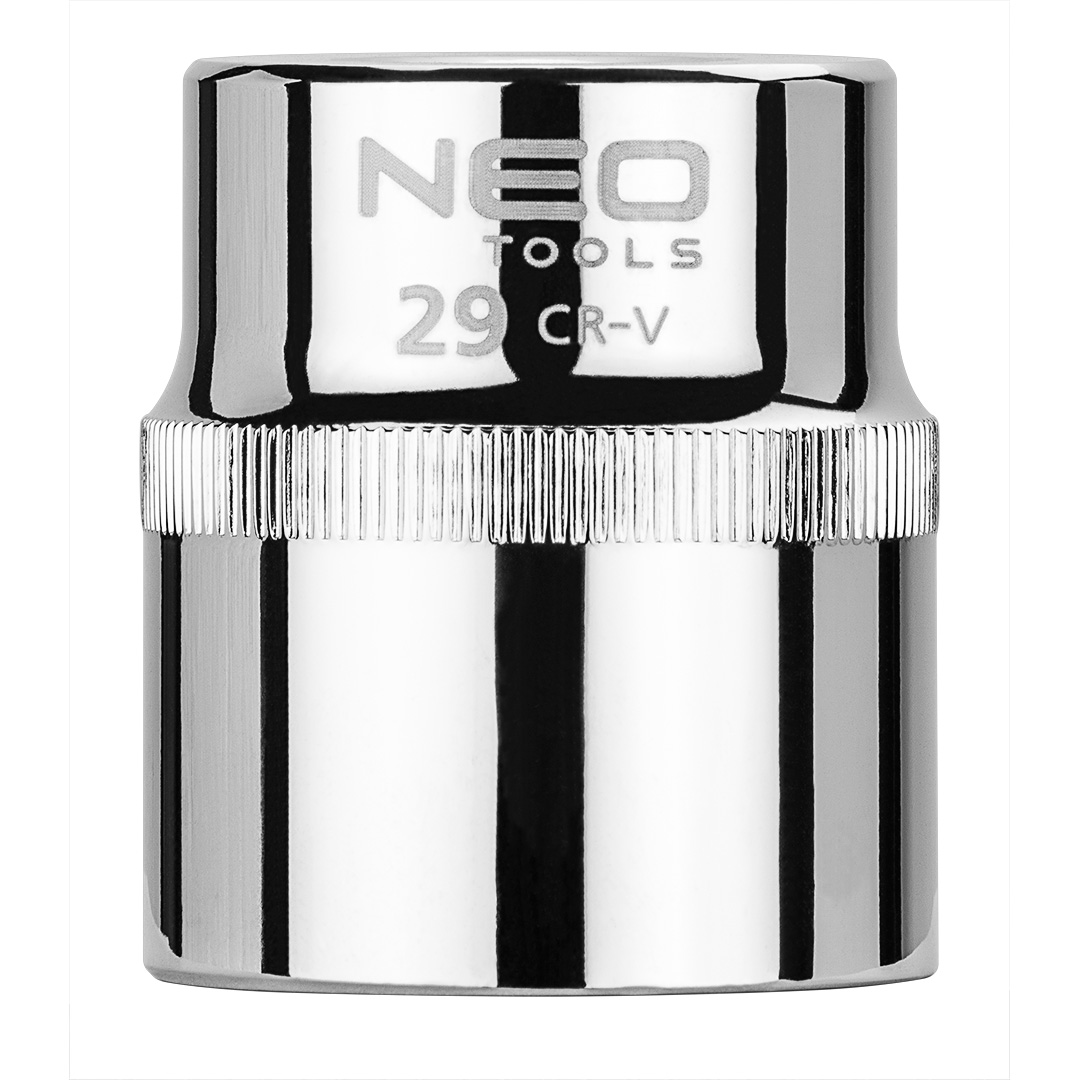 TOP-08-029--Nasadka sześciokątna 1/2", 29 mm, wykonano w technologii Superlock, stal CrV, DIN3124, certyfikat TÜV M+T, 25 lat gwarancji