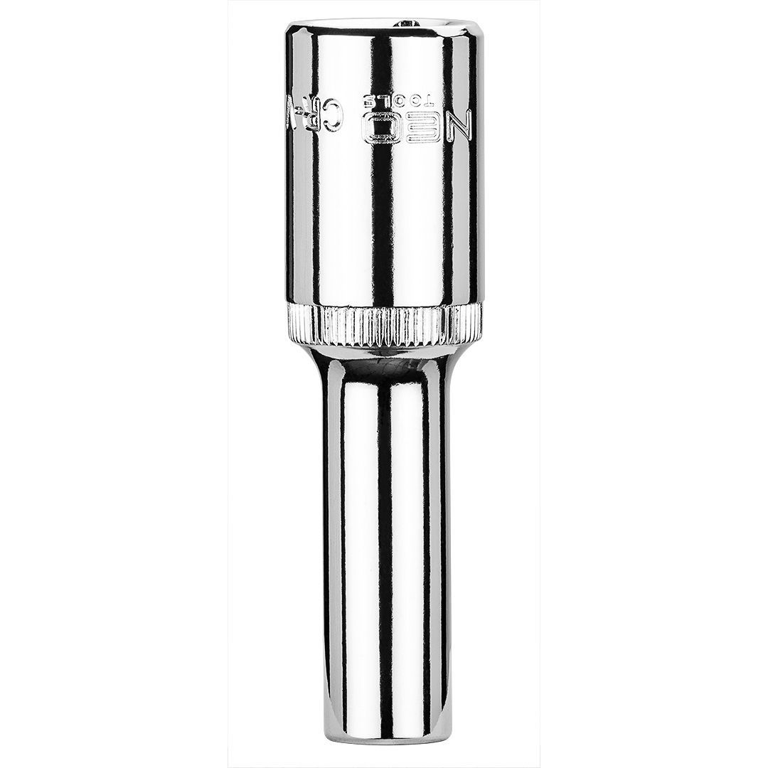 TOP-08-039--Nasadka sześciokątna długa 1/2", 8 mm, wykonano w technologii Superlock, stal CrV, DIN3124, certyfikat TÜV M+T, 25 lat gwarancji