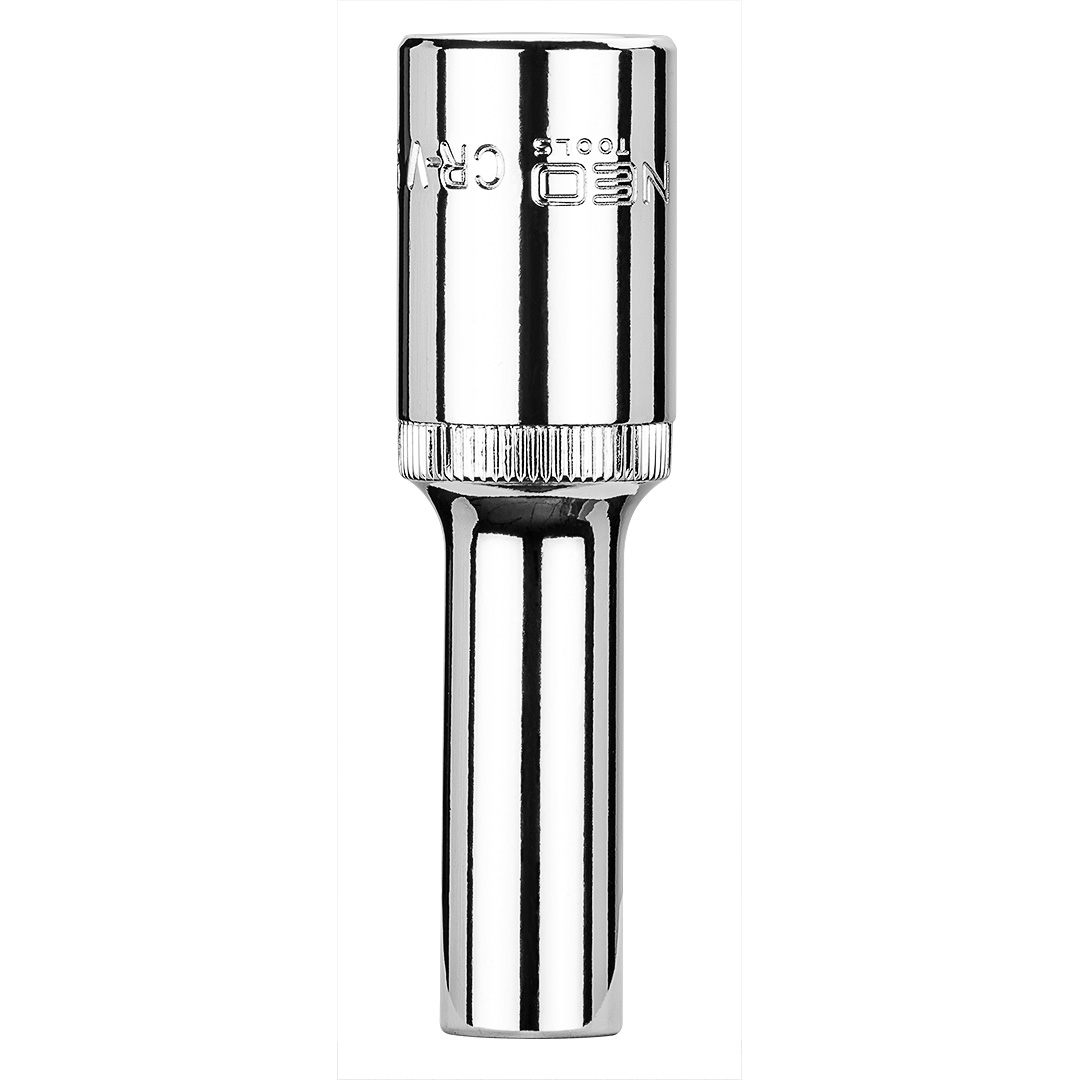 TOP-08-040--Nasadka sześciokątna długa 1/2", 9 mm, wykonano w technologii Superlock, stal CrV, DIN3124, certyfikat TÜV M+T, 25 lat gwarancji