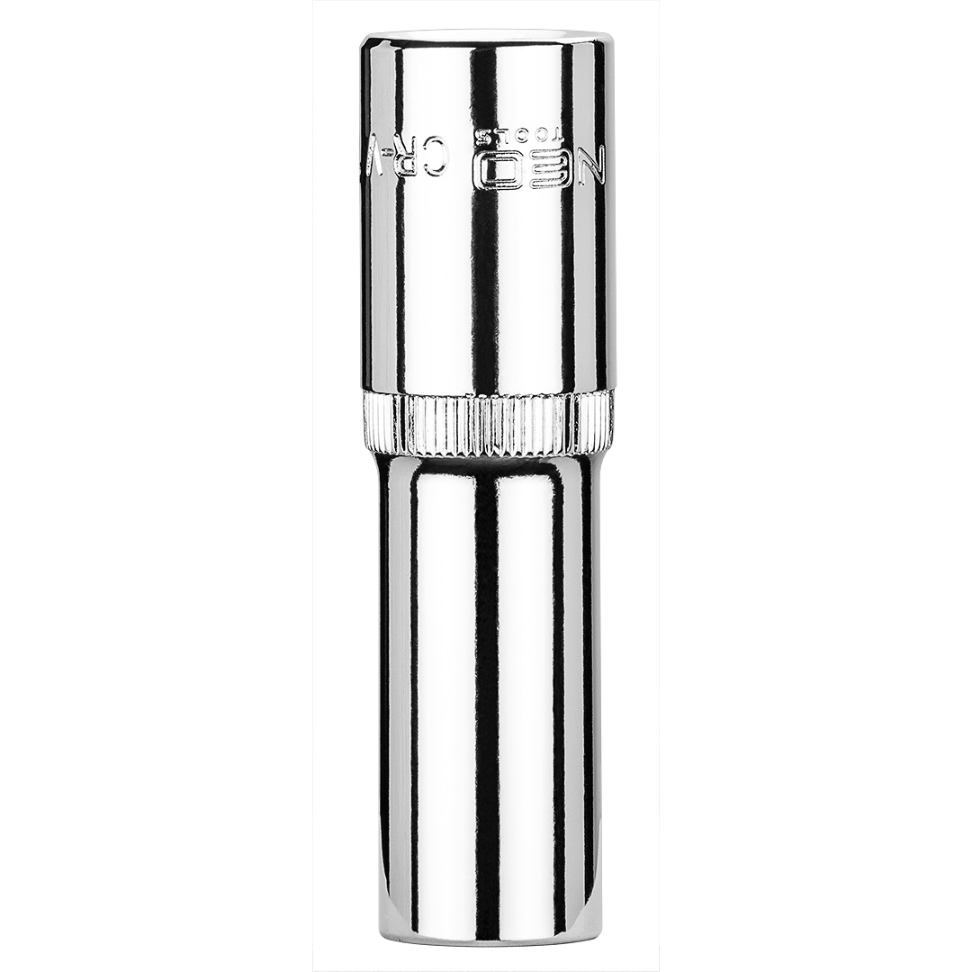 TOP-08-043--Nasadka sześciokątna długa 1/2", 13 mm, wykonano w technologii Superlock, stal CrV, DIN3124, certyfikat TÜV M+T, 25 lat gwarancji