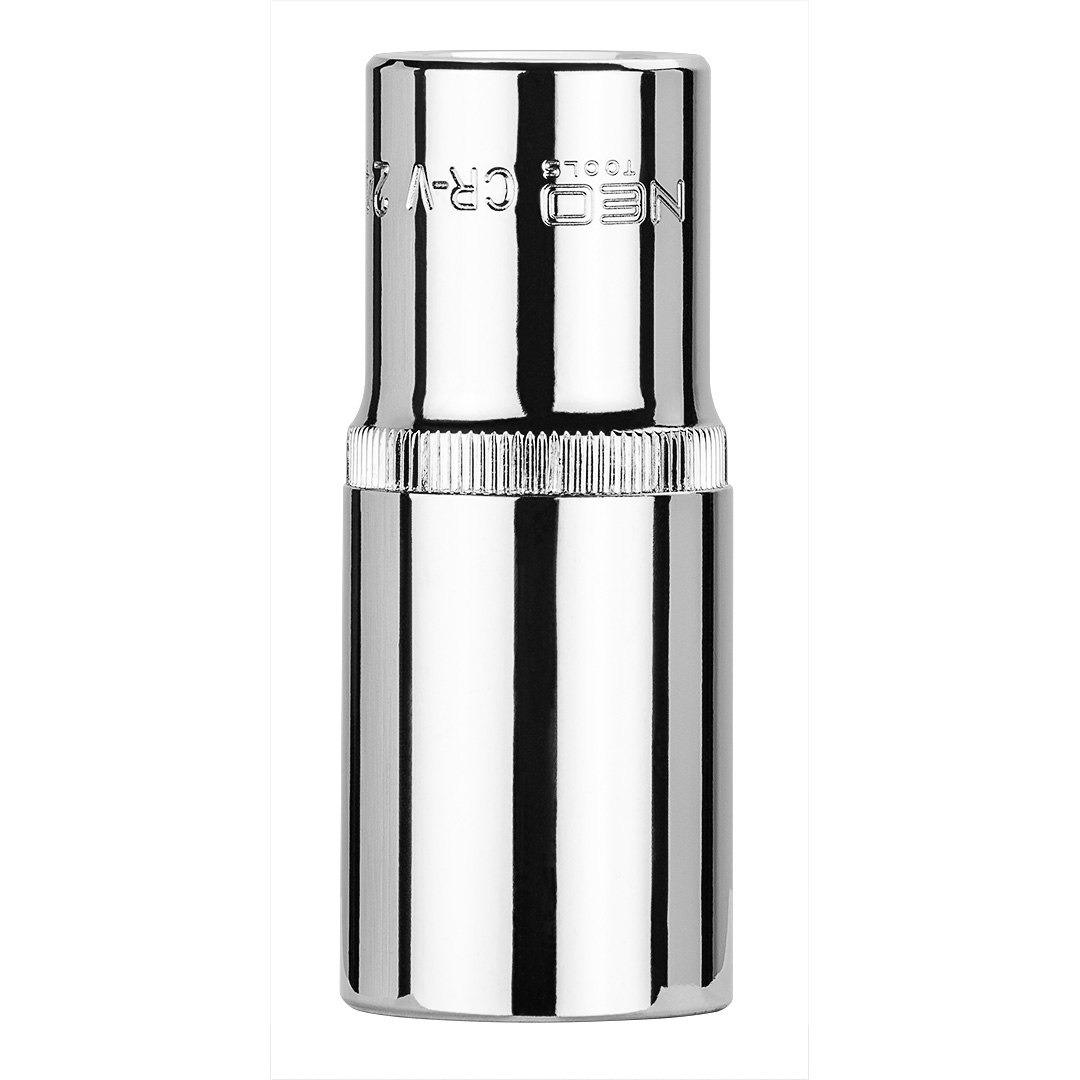 TOP-08-048--Nasadka sześciokątna długa 1/2", 24 mm, wykonano w technologii Superlock, stal CrV, DIN3124, certyfikat TÜV M+T, 25 lat gwarancji
