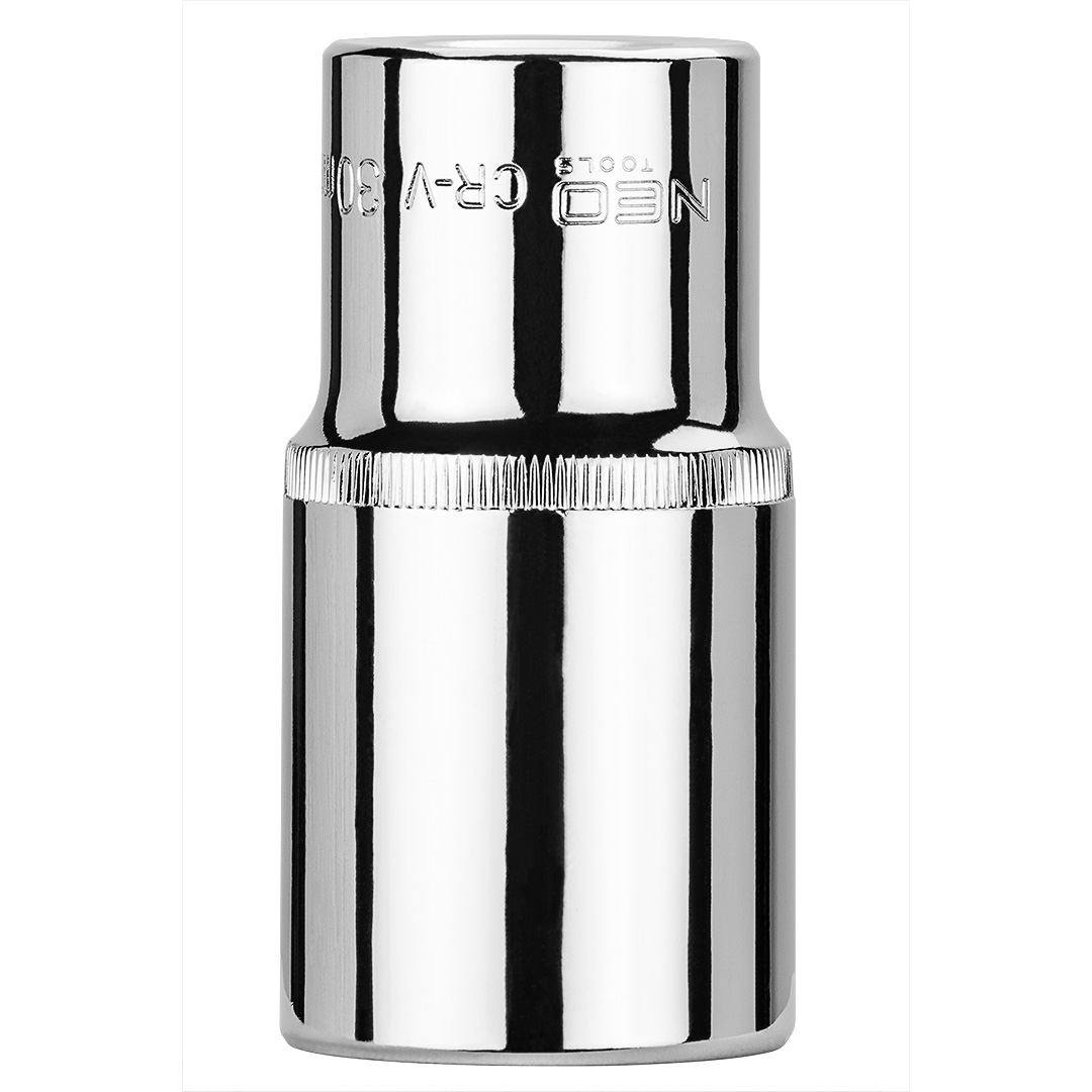 TOP-08-050--Nasadka sześciokątna długa 1/2", 30 mm, wykonano w technologii Superlock, stal CrV, DIN3124, certyfikat TÜV M+T, 25 lat gwarancji