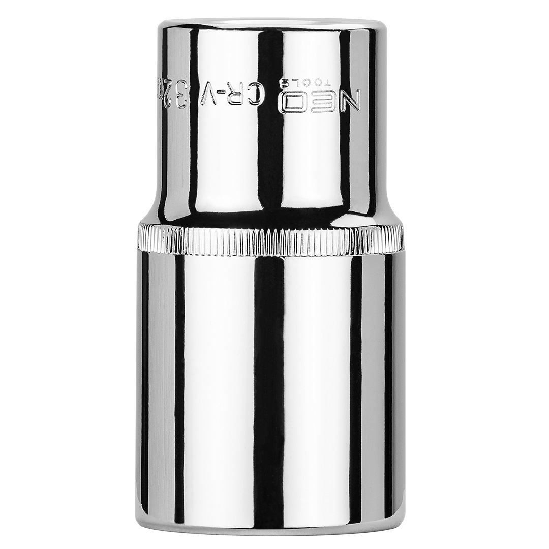 TOP-08-051--Nasadka sześciokątna długa 1/2", 32 mm, wykonano w technologii Superlock, stal CrV, DIN3124, certyfikat TÜV M+T, 25 lat gwarancji