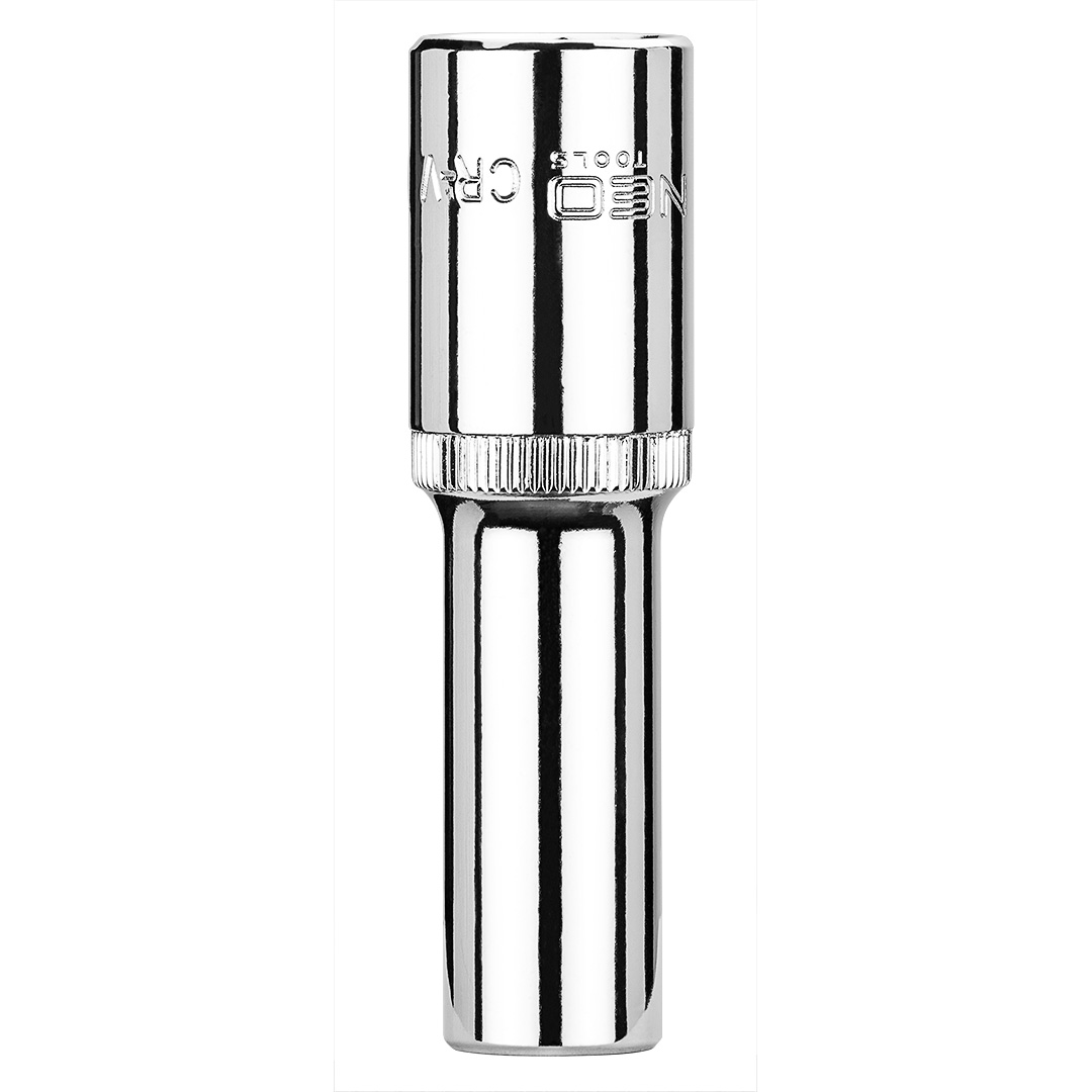 TOP-08-052--Nasadka sześciokątna długa 1/2", 11 mm, wykonano w technologii Superlock, stal CrV, DIN3124, certyfikat TÜV M+T, 25 lat gwarancji