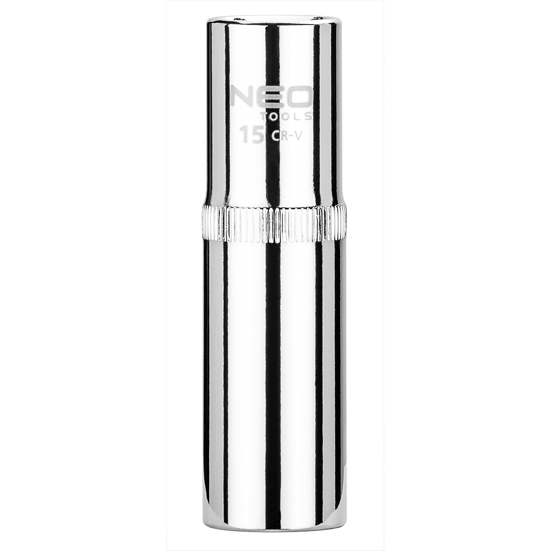 TOP-08-074--Nasadka dwunastokątna długa 1/2", 15 mm, wykonano w technologii Superlock, stal CrV, DIN3124, certyfikat TÜV M+T, 25 lat gwarancji
