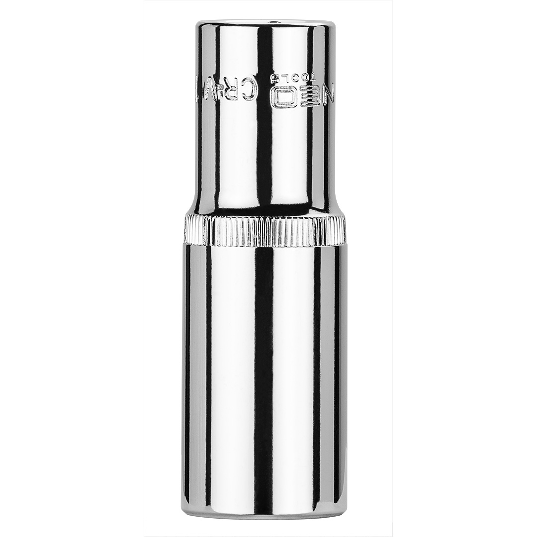 TOP-08-078--Nasadka dwunastokątna długa 1/2", 19 mm, wykonano w technologii Superlock, stal CrV, DIN3124, certyfikat TÜV M+T, 25 lat gwarancji