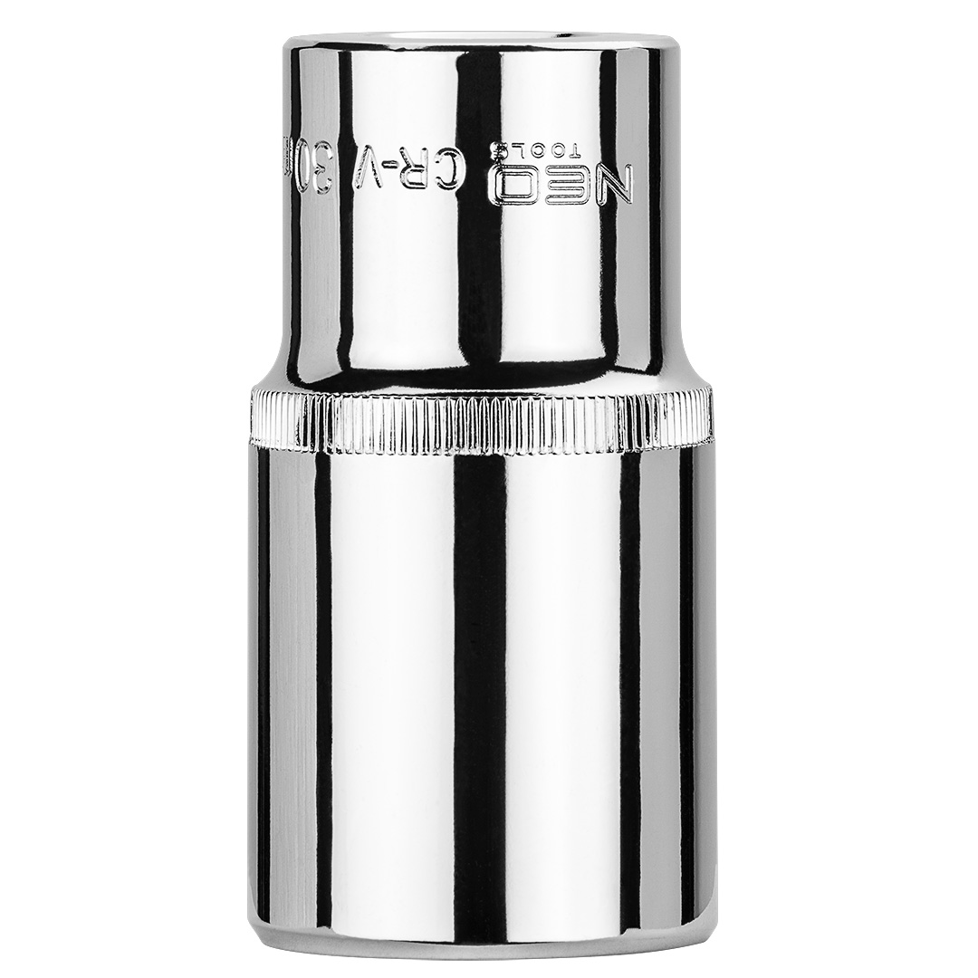 TOP-08-084--Nasadka dwunastokątna długa 1/2", 30 mm, wykonano w technologii Superlock, stal CrV, DIN3124, certyfikat TÜV M+T, 25 lat gwarancji