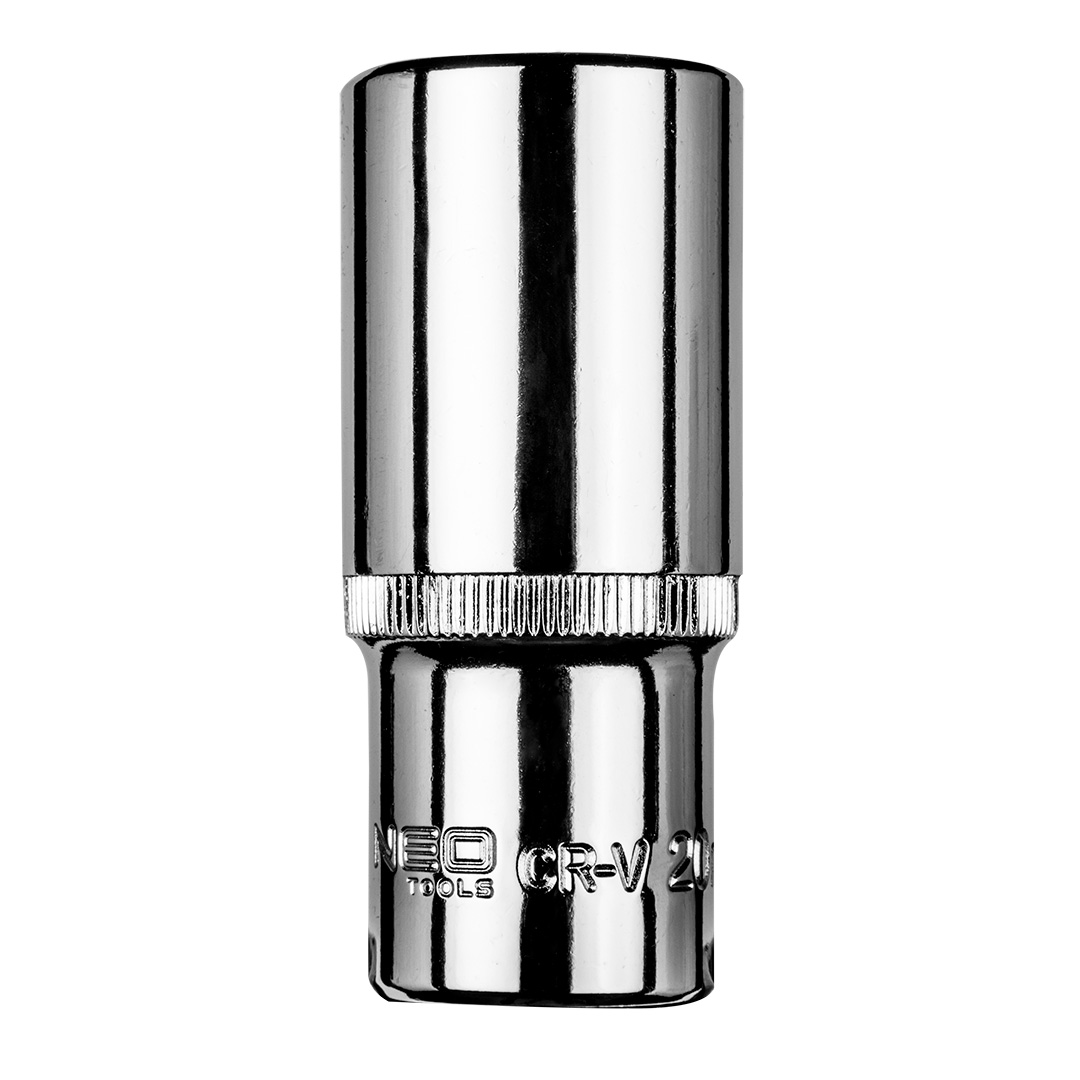 TOP-08-195--Nasadka sześciokątna długa 3/8", 20 mm, stal CrV, 25 lat gwarancji