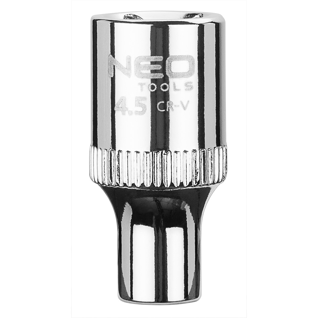 TOP-08-221--Nasadka sześciokątna 1/4", 4.5 mm, wykonano w technologii Superlock, stal CrV, DIN3124, certyfikat TÜV M+T, 25 lat gwarancji