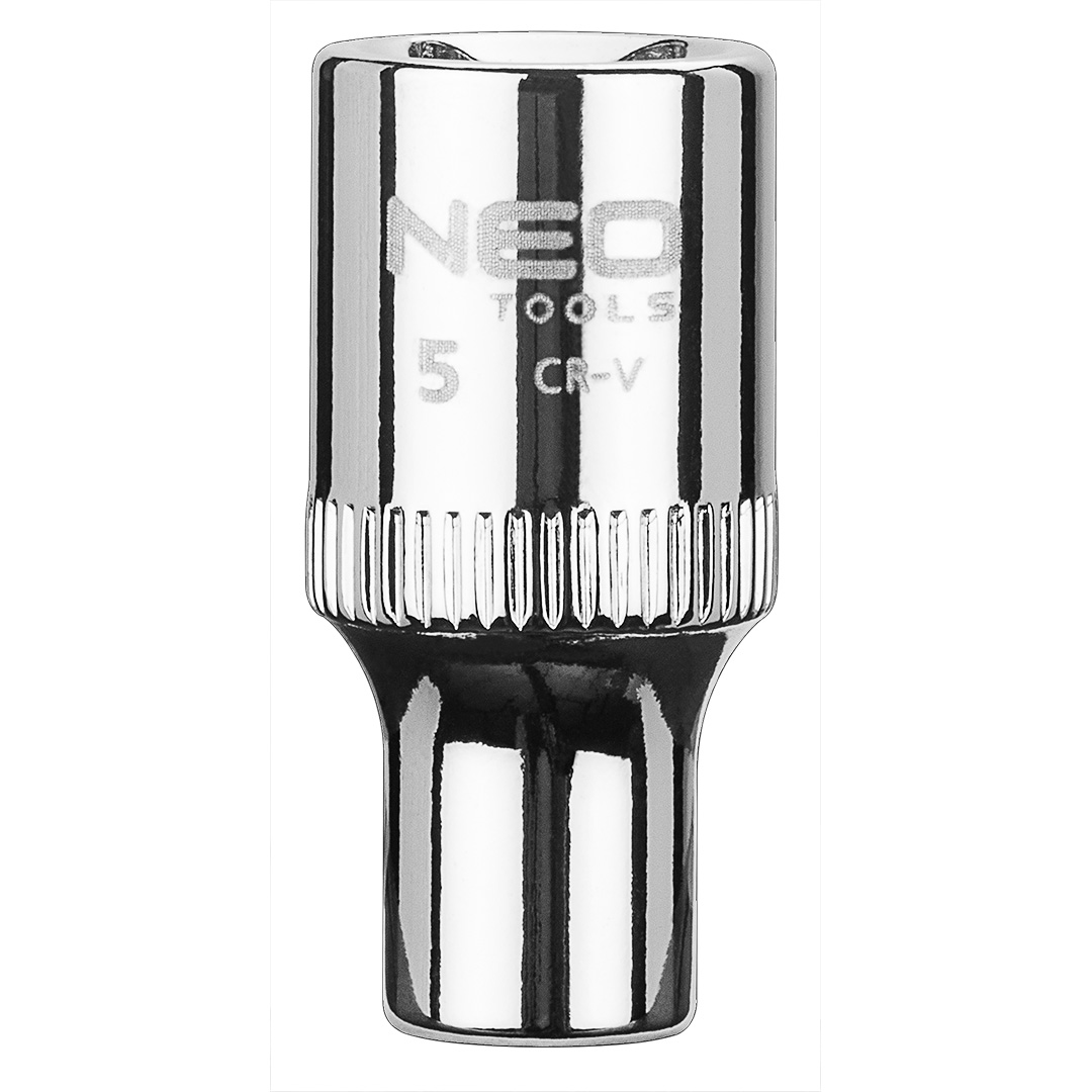 TOP-08-222--Nasadka sześciokątna 1/4", 5 mm, wykonano w technologii Superlock, stal CrV, DIN3124, certyfikat TÜV M+T, 25 lat gwarancji
