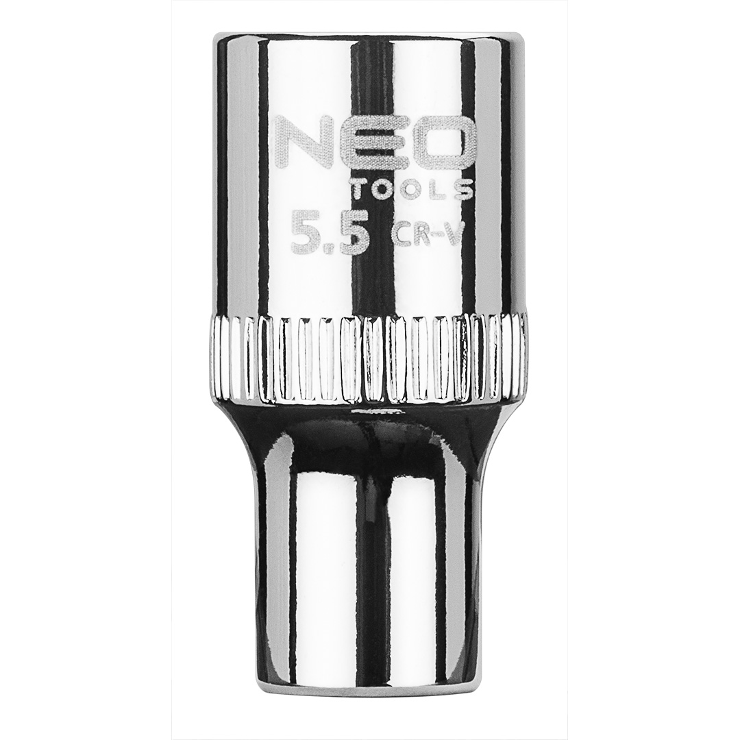 TOP-08-223--Nasadka sześciokątna 1/4", 5.5 mm, wykonano w technologii Superlock, stal CrV, DIN3124, certyfikat TÜV M+T, 25 lat gwarancji