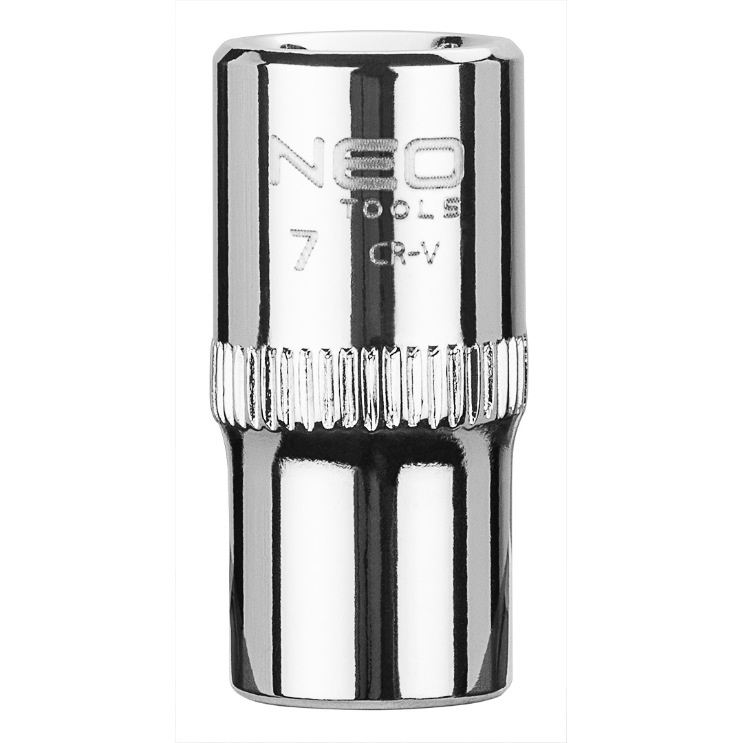 TOP-08-225--Nasadka sześciokątna 1/4", 7 mm, wykonano w technologii Superlock, stal CrV, DIN3124, certyfikat TÜV M+T, 25 lat gwarancji