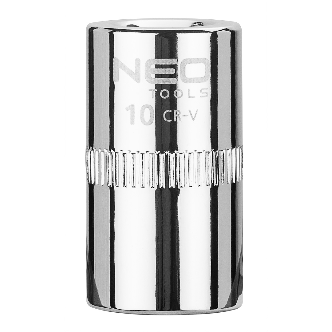 TOP-08-228--Nasadka sześciokątna 1/4", 10 mm, wykonano w technologii Superlock, stal CrV, DIN3124, certyfikat TÜV M+T, 25 lat gwarancji