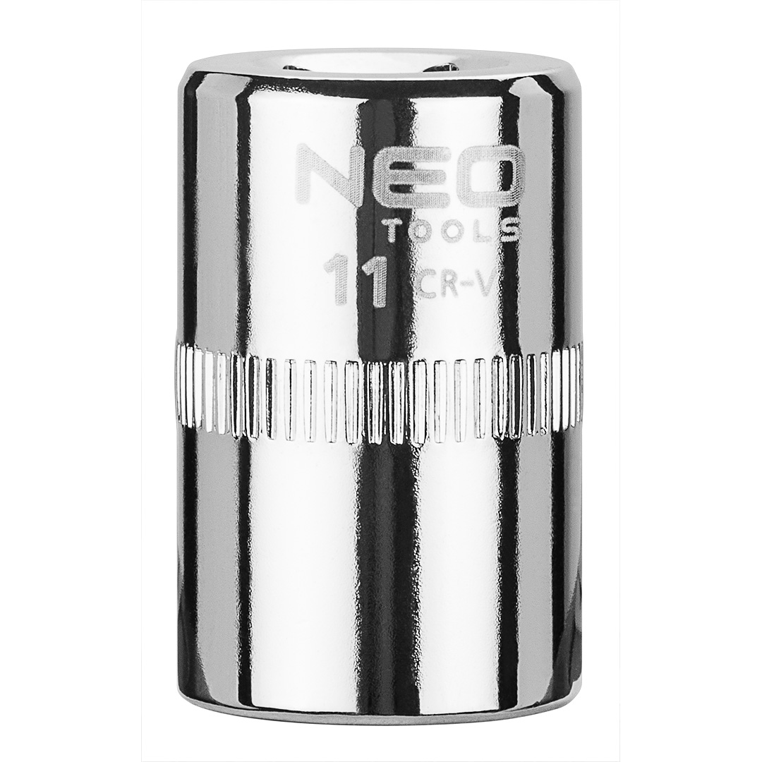 TOP-08-229--Nasadka sześciokątna 1/4", 11 mm, wykonano w technologii Superlock, stal CrV, DIN3124, certyfikat TÜV M+T, 25 lat gwarancji