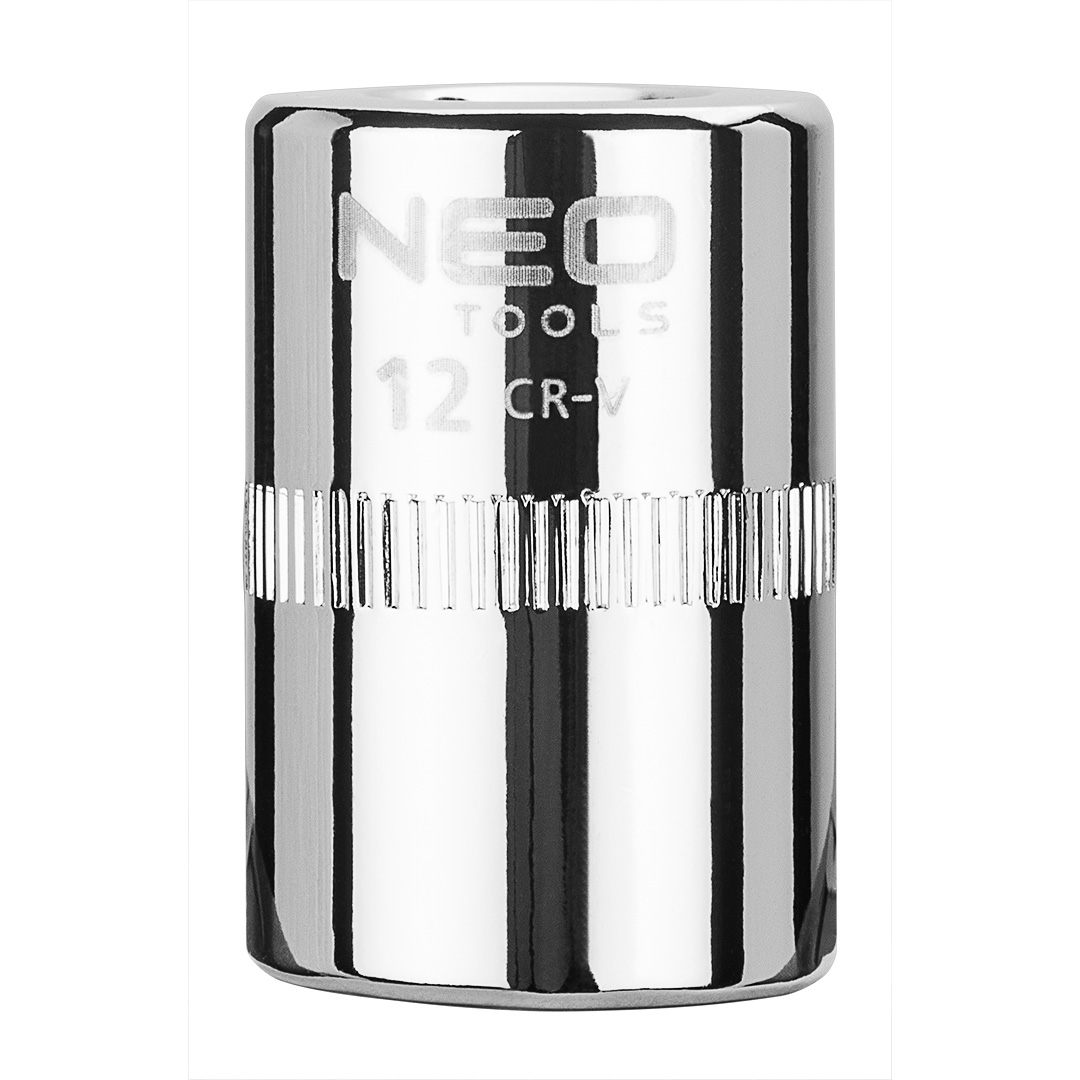 TOP-08-230--Nasadka sześciokątna 1/4", 12 mm, wykonano w technologii Superlock, stal CrV, DIN3124, certyfikat TÜV M+T, 25 lat gwarancji
