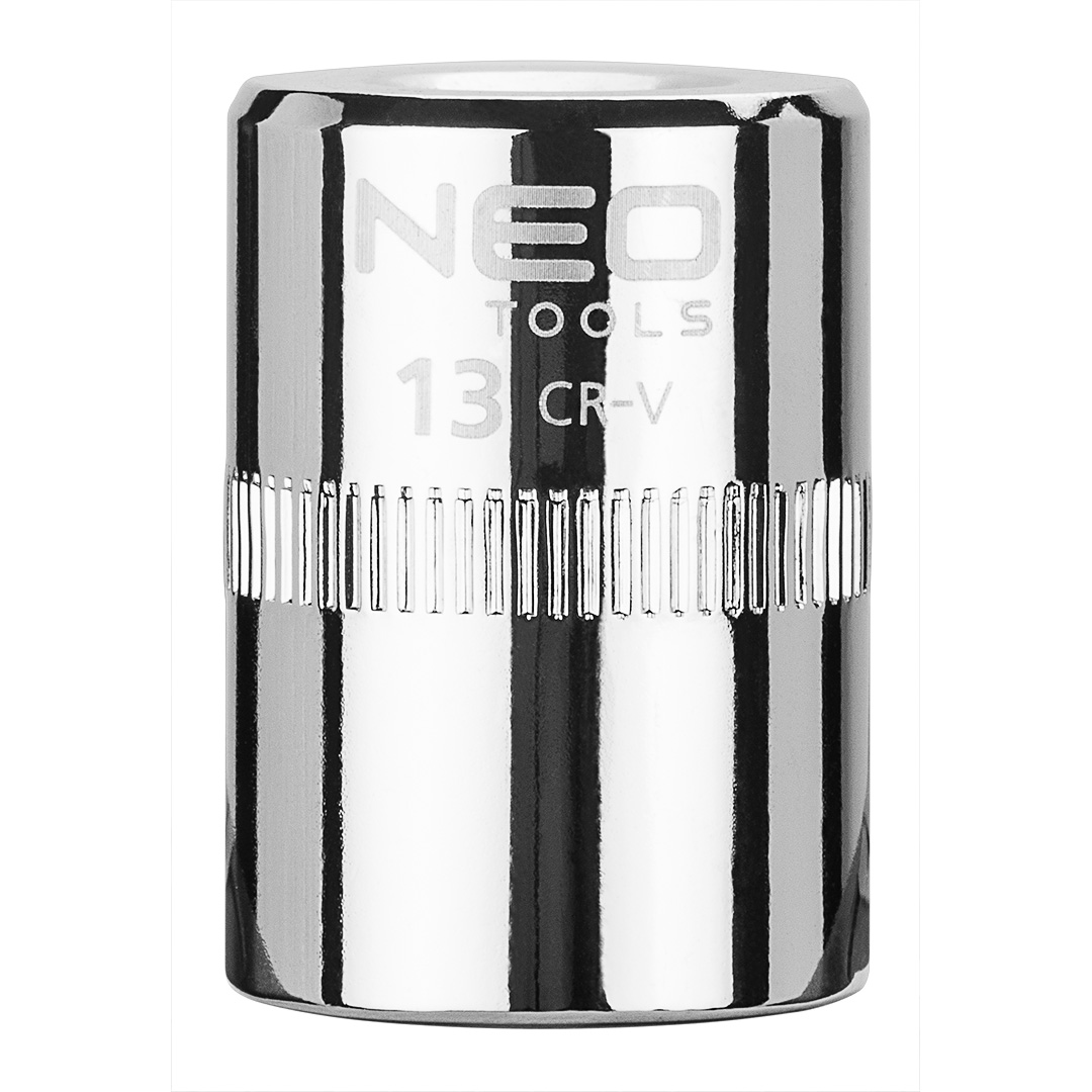TOP-08-231--Nasadka sześciokątna 1/4", 13 mm, wykonano w technologii Superlock, stal CrV, DIN3124, certyfikat TÜV M+T, 25 lat gwarancji