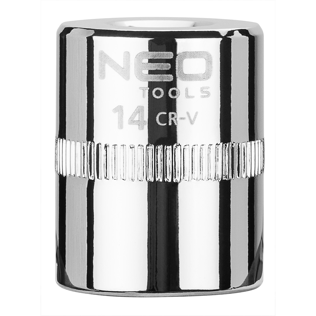 TOP-08-232--Nasadka sześciokątna 1/4", 14 mm, wykonano w technologii Superlock, stal CrV, DIN3124, certyfikat TÜV M+T, 25 lat gwarancji