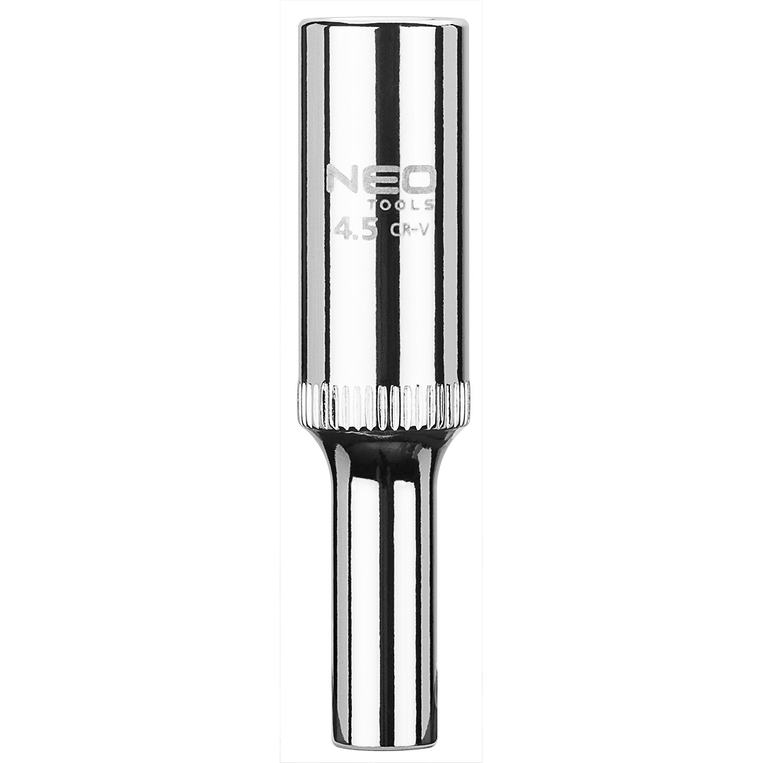 TOP-08-236--Nasadka sześciokątna długa 1/4", 4.5 mm, stal CrV, DIN3124, certyfikat TÜV M+T, 25 lat gwarancji