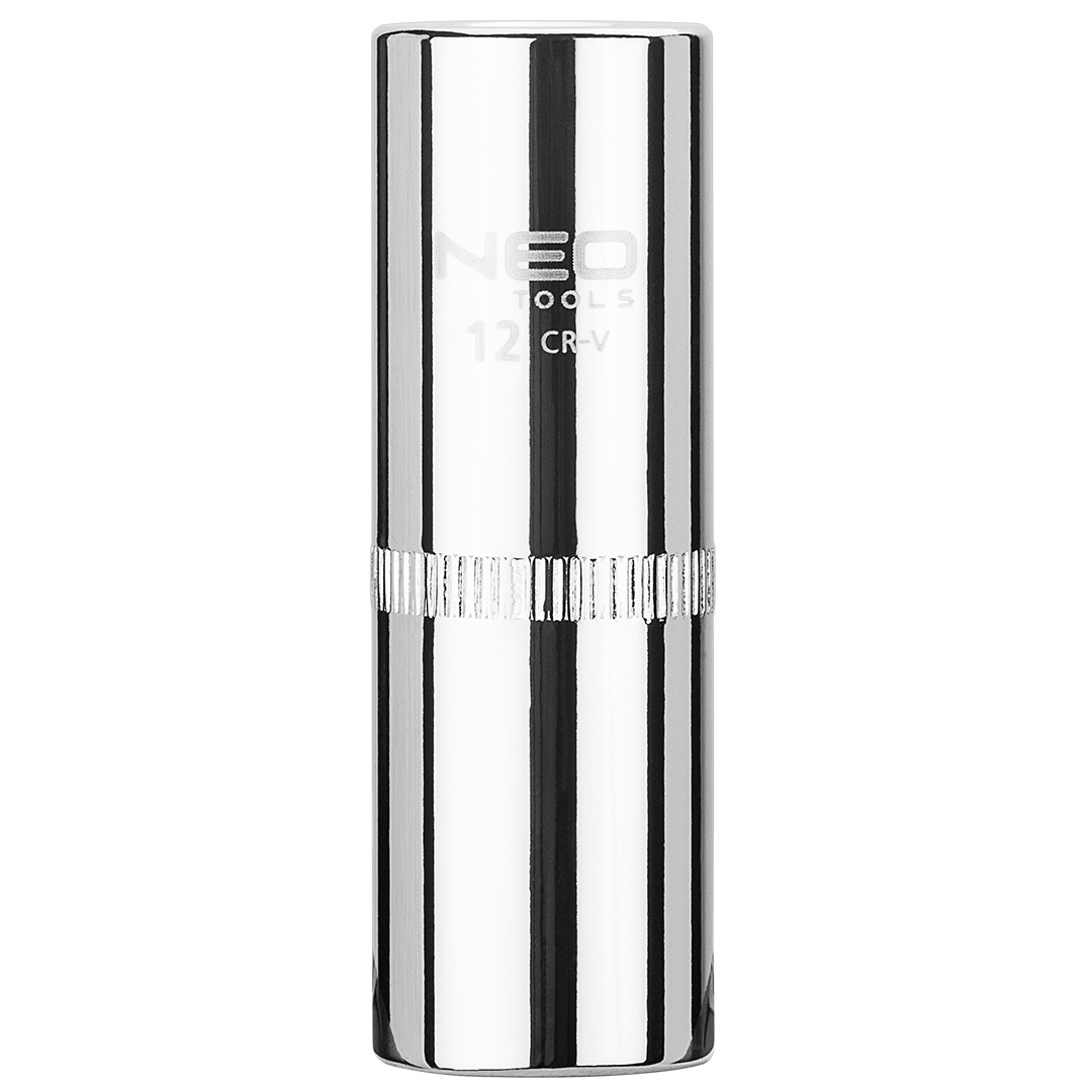 TOP-08-245--Nasadka sześciokątna długa 1/4", 12 mm, stal CrV, DIN3124, certyfikat TÜV M+T, 25 lat gwarancji