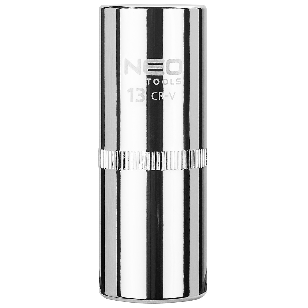 TOP-08-246--Nasadka sześciokątna długa 1/4", 13 mm, stal CrV, DIN3124, certyfikat TÜV M+T, 25 lat gwarancji