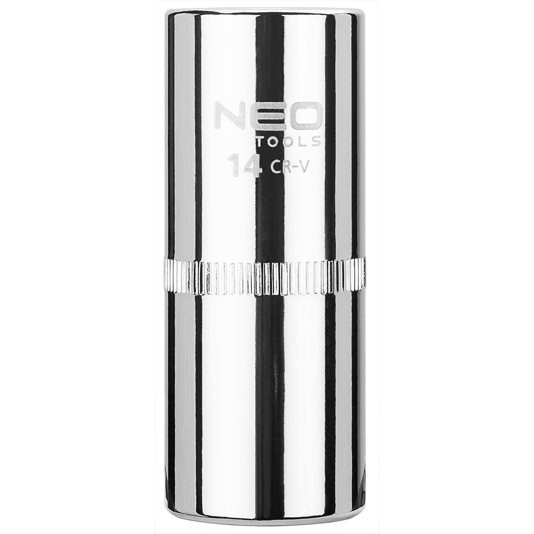 TOP-08-247--Nasadka sześciokątna długa 1/4", 14 mm, stal CrV, DIN3124, certyfikat TÜV M+T, 25 lat gwarancji