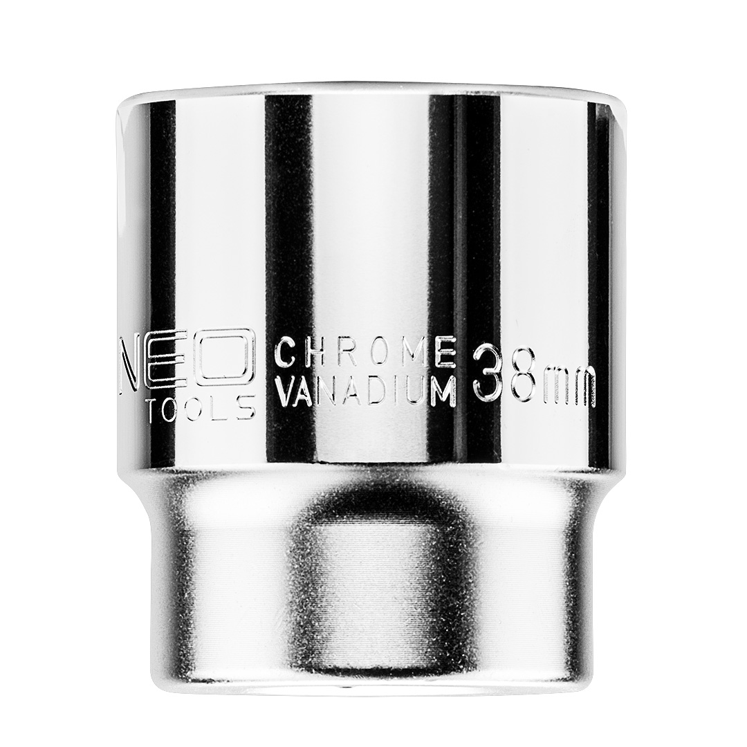 TOP-08-312--Nasadka sześciokątna 3/4", 38 mm, stal CrV, DIN3124, certyfikat TÜV M+T, 25 lat gwarancji
