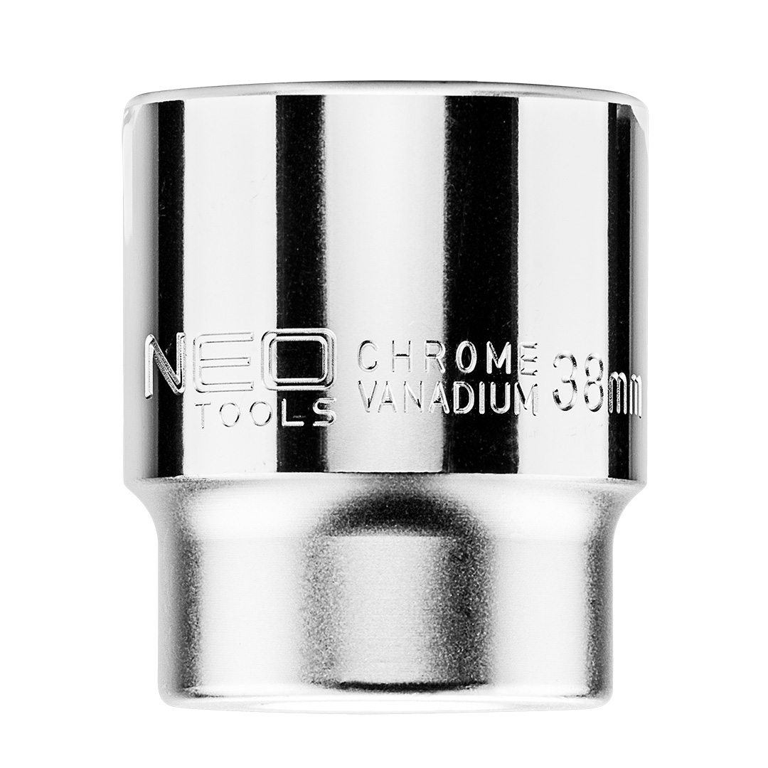 TOP-08-327--Nasadka dwunastokątna 3/4", 38 mm, stal CrV, DIN3124, certyfikat TÜV M+T, 25 lat gwarancji