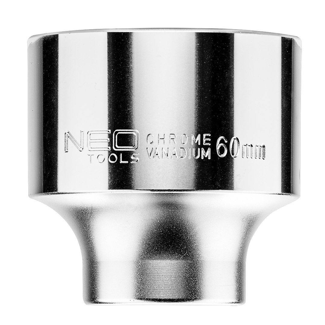TOP-08-341--Nasadka sześciokątna 3/4", 60 mm, stal CrV, DIN3124, certyfikat TÜV M+T, 25 lat gwarancji