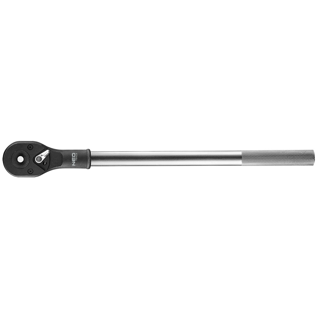 TOP-08-355--Grzechotka 3/4", 500 mm, stal CrV, mechanizm zapadkowy 24 zęby, przełącznik kierunku obrotów, certyfikat TÜV M+T, 25 lat gwarancji