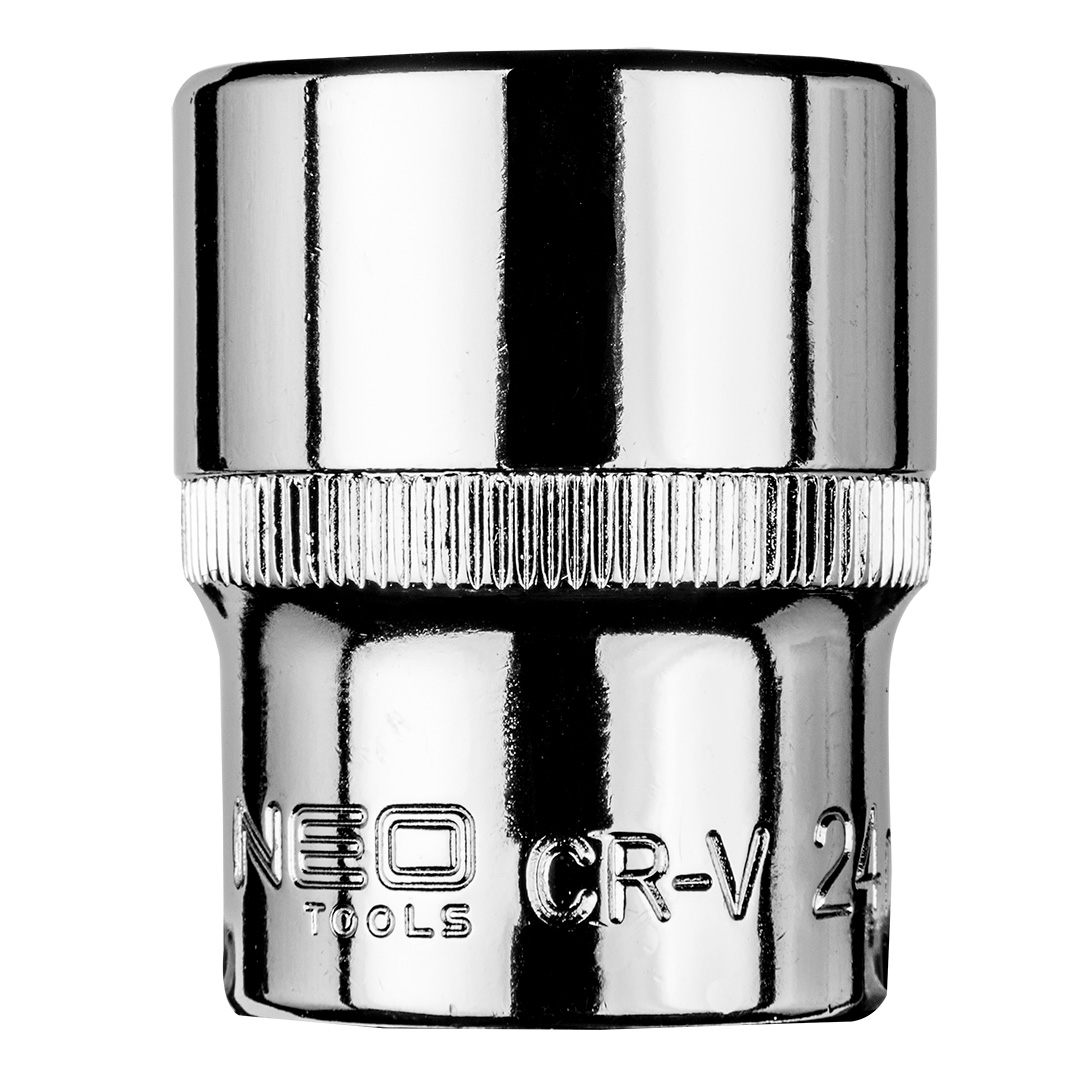 TOP-08-424--Nasadka sześciokątna 1/2, 24 mm, stal CrV, 25 lat gwarancji.