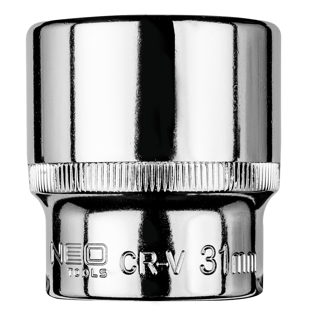 TOP-08-431--Nasadka sześciokątna 1/2, 31 mm, stal CrV, 25 lat gwarancji.