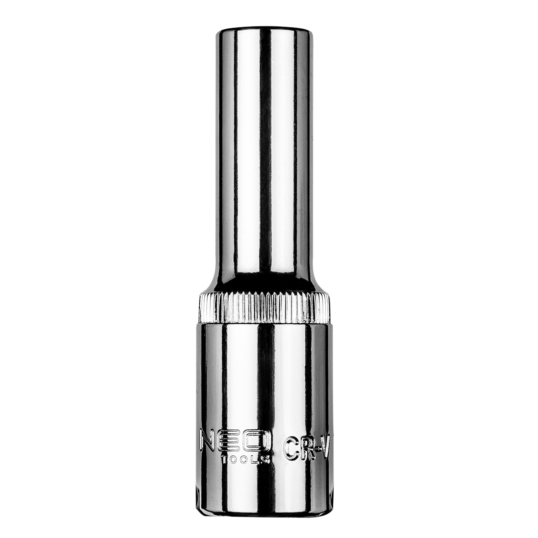 TOP-08-460--Nasadka sześciokątna długa 1/2", 10 mm, stal CrV, 25 lat gwarancji