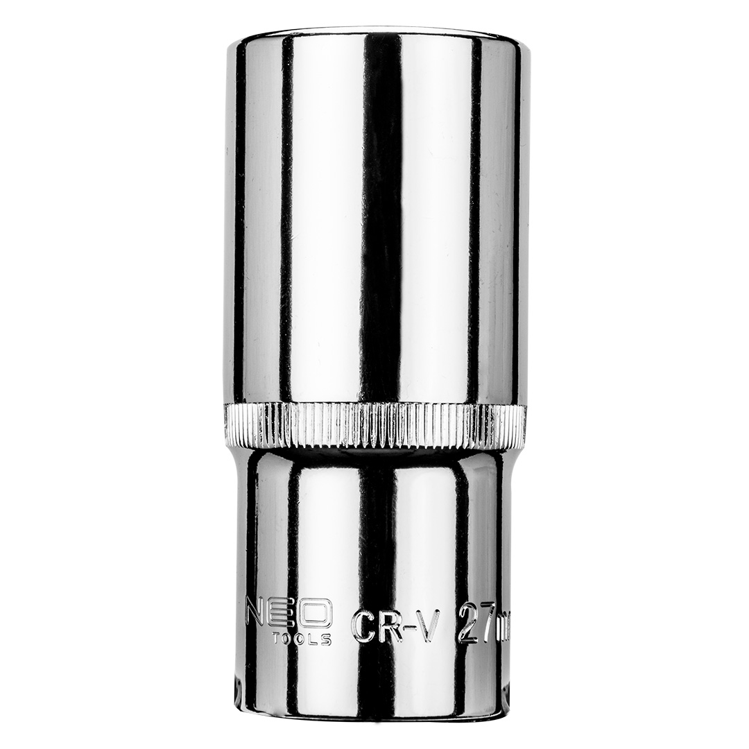 TOP-08-477--Nasadka sześciokątna długa 1/2", 27 mm, stal CrV, 25 lat gwarancji