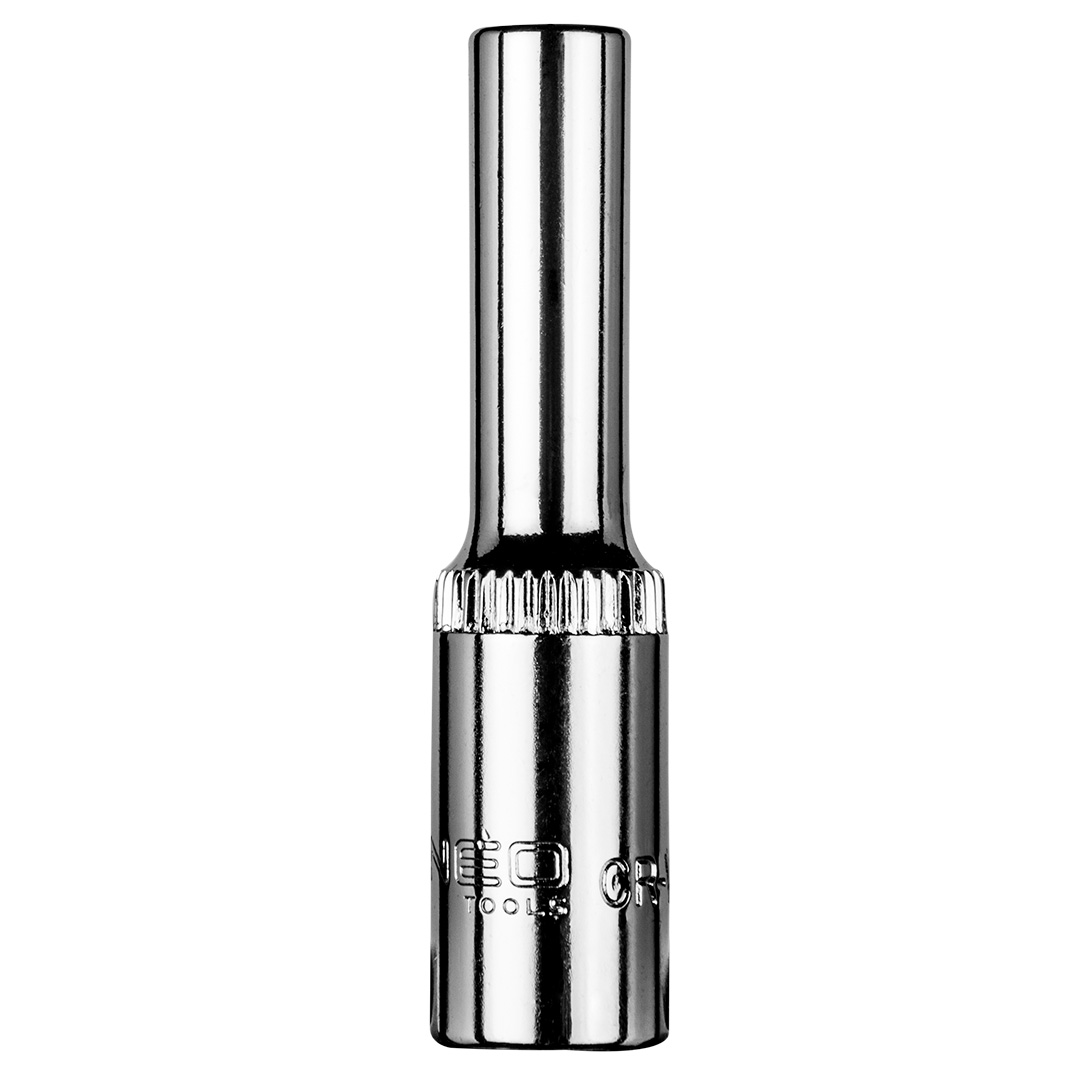 TOP-08-489--Nasadka sześciokątna długa 1/4", 5 mm, stal CrV, 25 lat gwarancji
