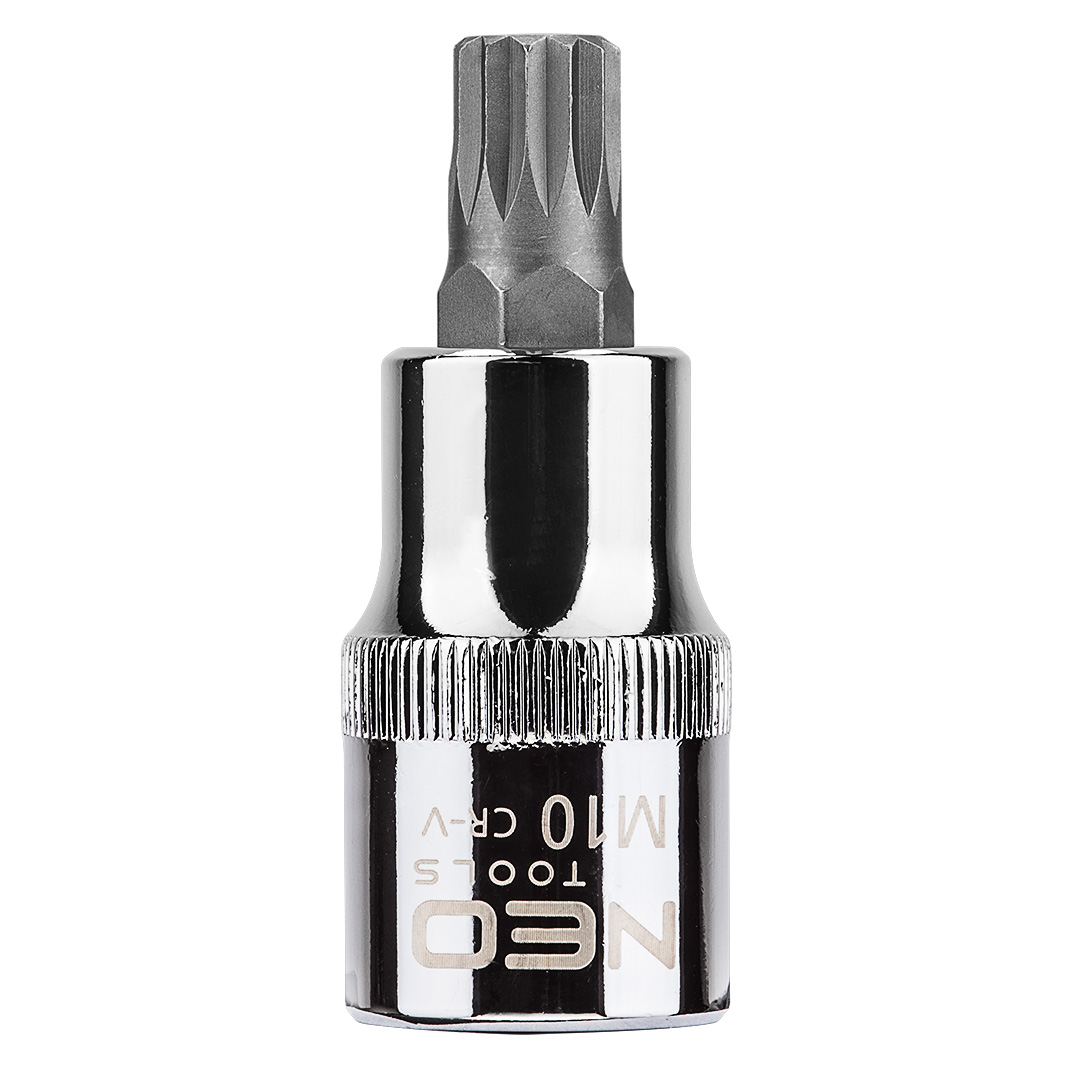 TOP-08-733--Końcówka Spline na nasadce 1/2", M10 x 55 mm, nasadka ze stali CrV, końcówka ze stali S2