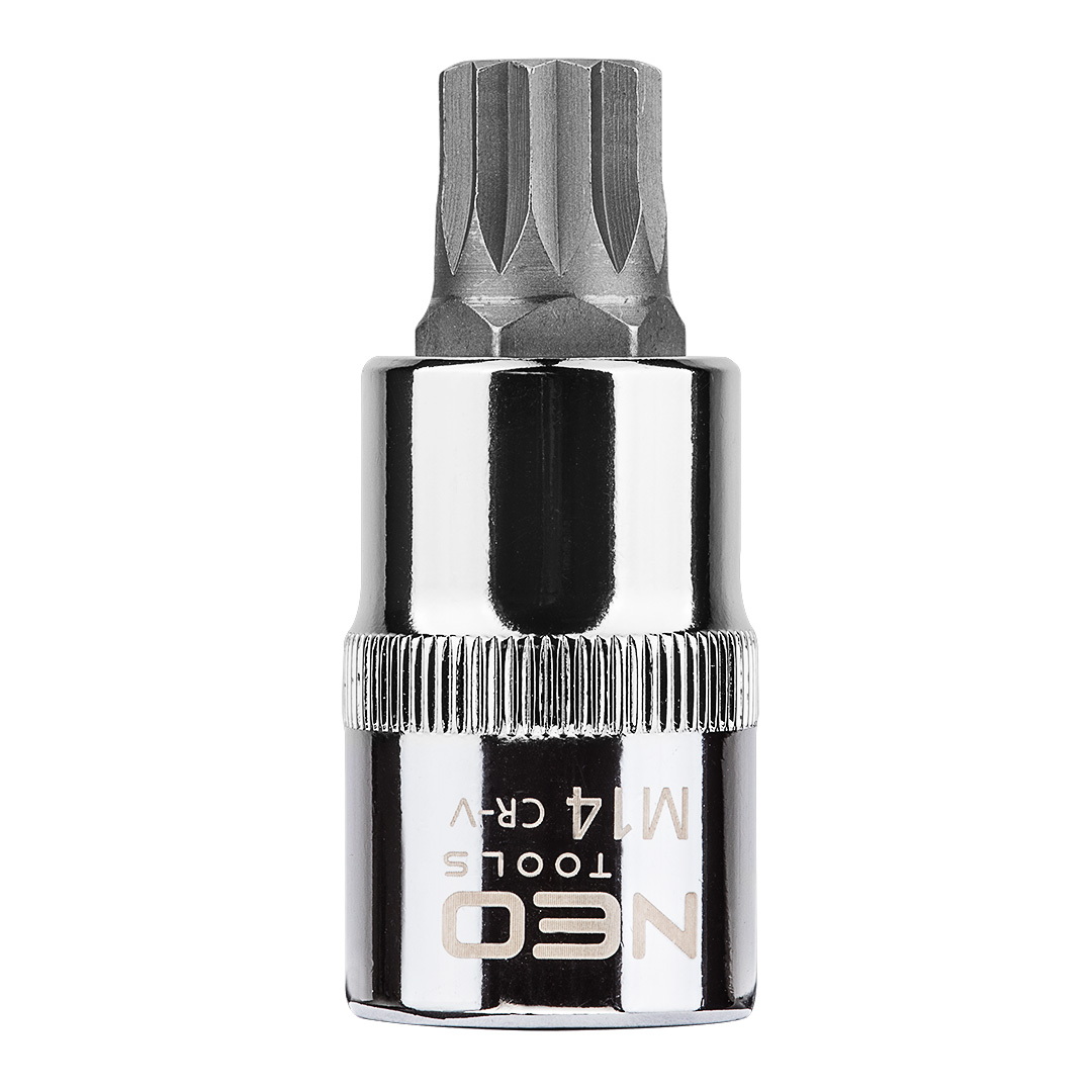 TOP-08-735--Końcówka Spline na nasadce 1/2", M14 x 55 mm, nasadka ze stali CrV, końcówka ze stali S2