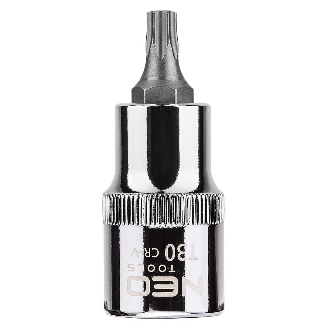 TOP-08-753--Końcówka Torx na nasadce 1/2", T30 x 55 mm, nasadka ze stali CrV, końcówka ze stali S2, certyfikat TÜV M+T, 25 lat gwarancji