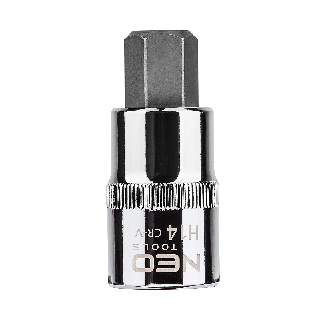 TOP-08-776--Końcówka sześciokątna na nasadce 1/2", H14 x 55 mm, nasadka ze stali CrV, końcówka ze stali S2, certyfikat TÜV M+T, 25 lat gwarancji