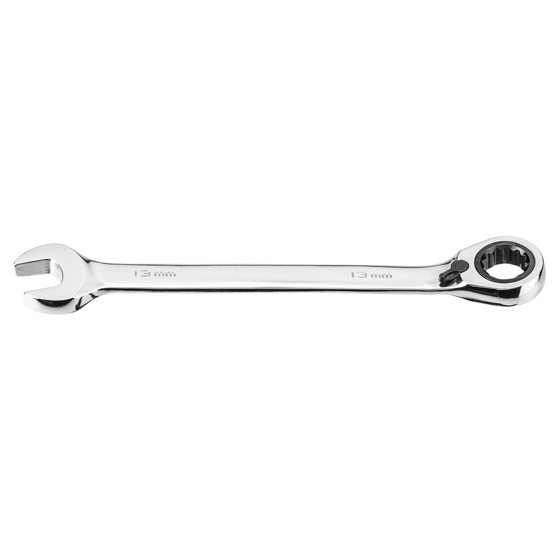 TOP-09-325--Klucz płasko-oczkowy z grzechotką 13 mm, stal CrV, 72-zęby grzechotki