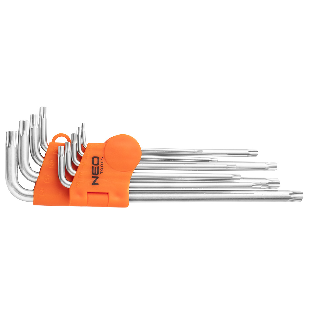 TOP-09-526--Klucze Torx, zestaw 9 szt., z magnesem, 25 lat gwarancji