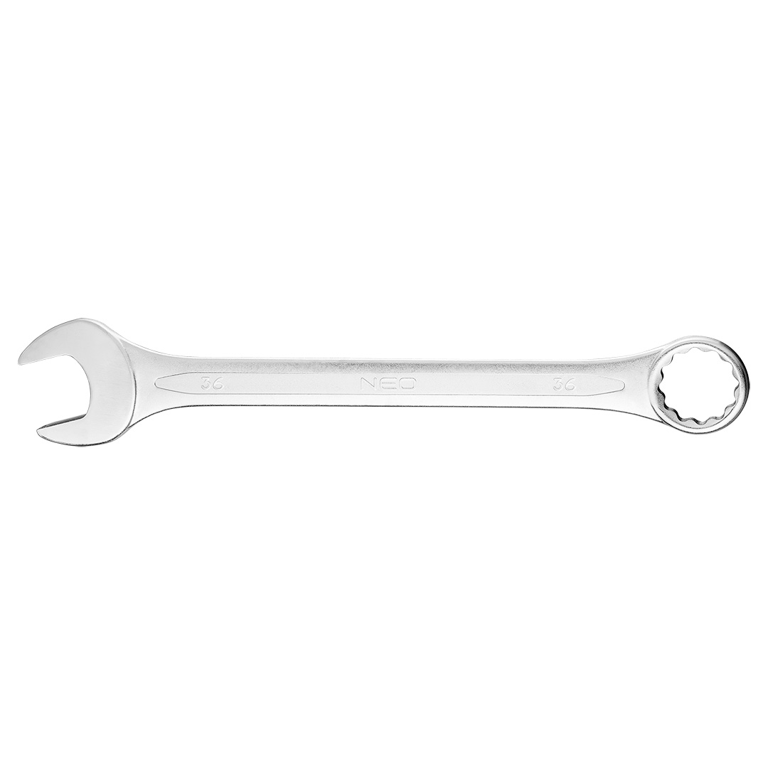TOP-09-736--Klucz płasko-oczkowy 36 x 410 mm, stal CrV, DIN3113, certyfikat TÜV M+T, 25 lat gwarancji