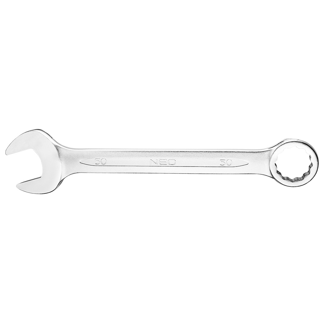 TOP-09-747--Klucz płasko-oczkowy 50 x 540 mm, stal CrV, DIN3113, certyfikat TÜV M+T, 25 lat gwarancji