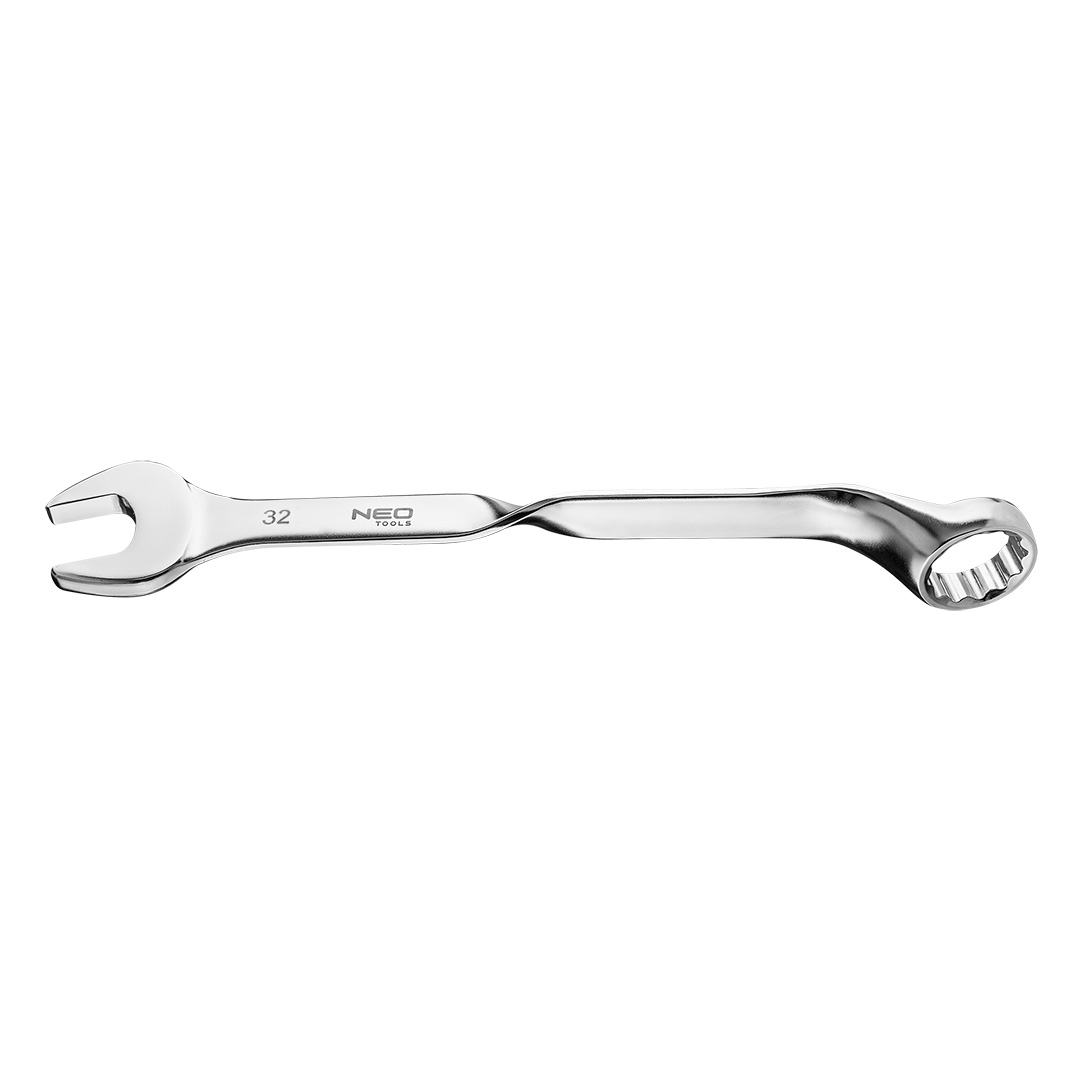 TOP-09-790--Klucz płasko-oczkowy skręcony 90°, 32mm, stal CrV