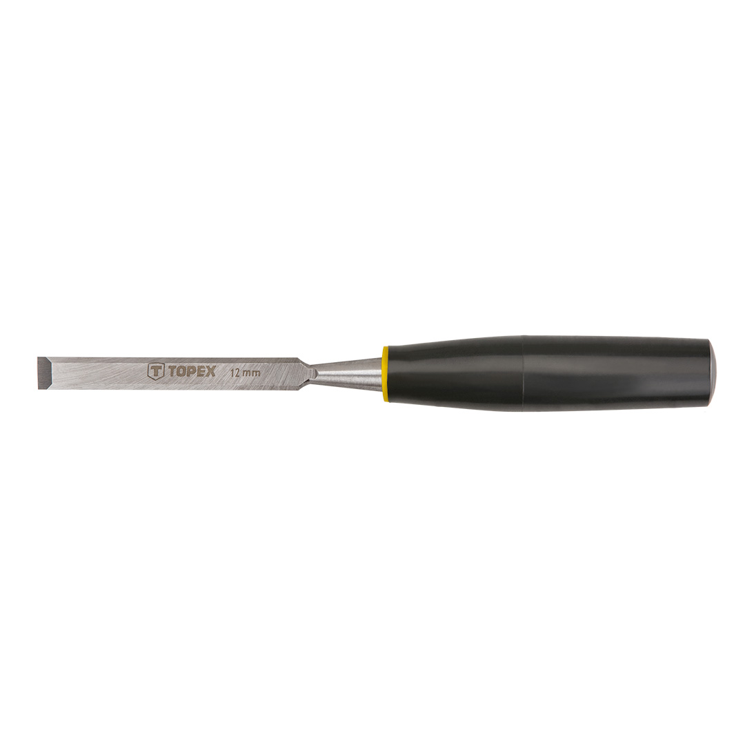 TOP-09A112--Dłuto do drewna, szerokość ostrza 12 mm, plastikowy uchwyt