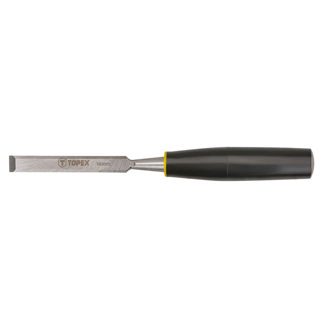 TOP-09A114--Dłuto do drewna, szerokość ostrza 14 mm, plastikowy uchwyt