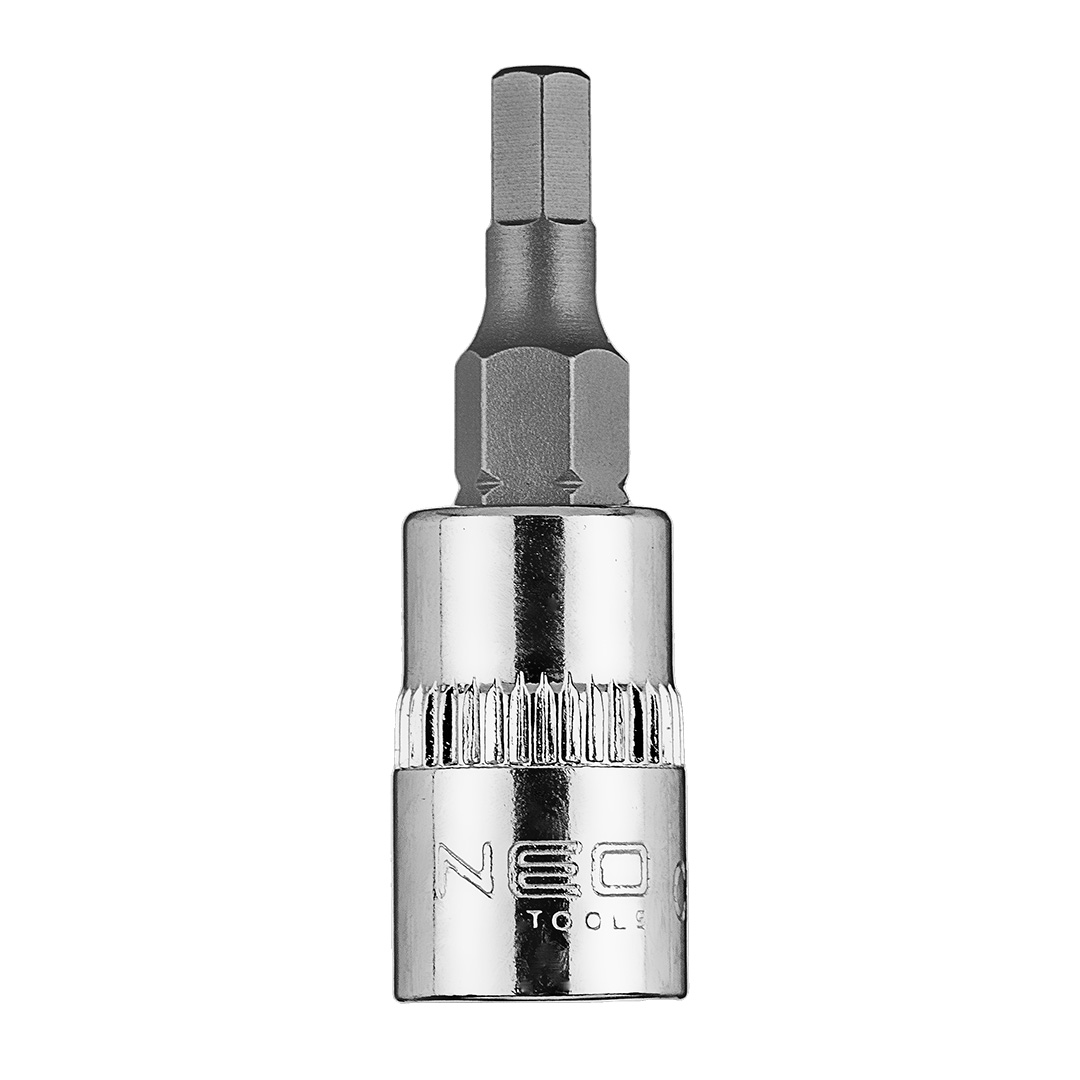 TOP-10-311--Końcówka sześciokątna H4 na nasadce 1/4", krótka, 37 mm, stal CrV