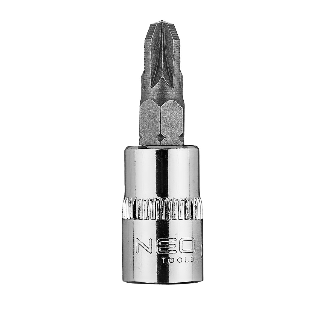 TOP-10-321--Końcówka wkrętakowa PZ3 na nasadce 1/4", krótka, 37 mm, stal CrV